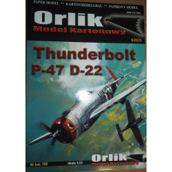Republic P-47 D-22 «Thunderbolt» «Pengie III»  — тяжелый истребитель США (офсет) – набор