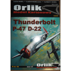 Republic P-47 D-22 „Thunderbolt“ „Pengie III“  – JAV sunkusis naikintuvas (kreida) – rinkinys