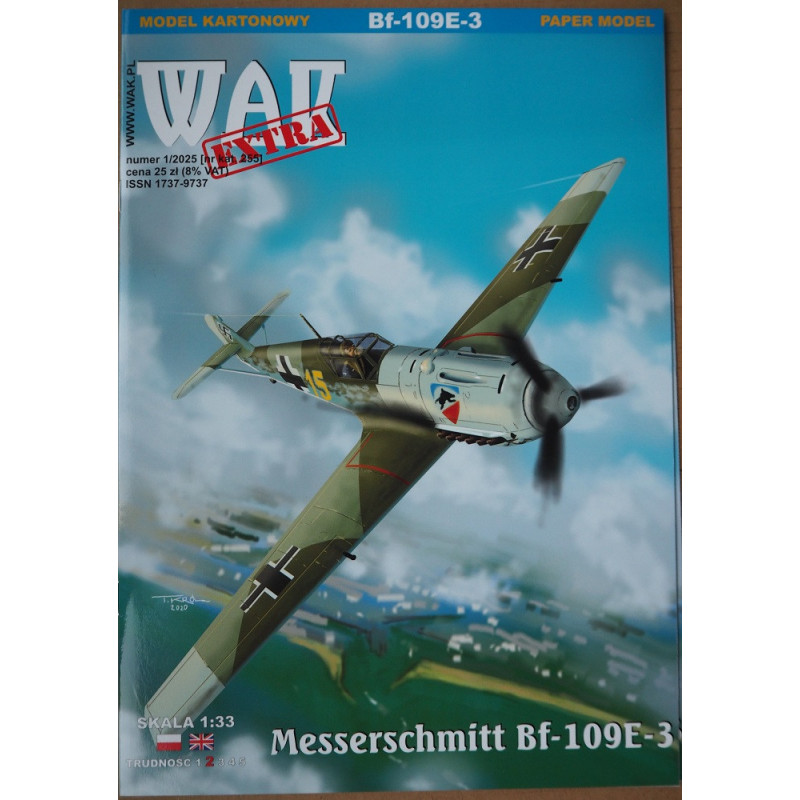 Messerschmitt Bf-109E-3 – the German fighter