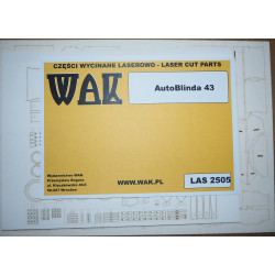 „Panzerspahwagen“ AB 43 203(i) („AutoBlinda“ 43) – Italijos/ Vokietijos šarvuotas automobilis – lazeriu pjautos detalės