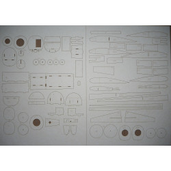 De Havilland "Mosquito" NF Mk.II - British night fighter – the laser cut parts