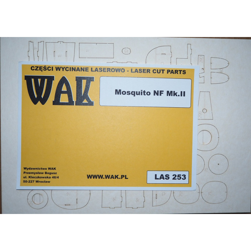 De Havilland "Mosquito" NF Mk.II - British night fighter – the laser cut parts