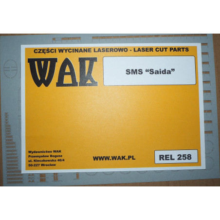 SMS "Saida" – the Austro-Hungarian armored light cruiser - a laser cut railings