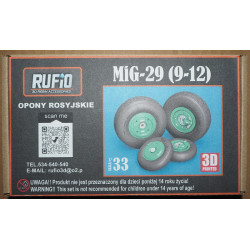 MiG-29 “Fulcrum-C” – Ukrainian modern fighter – 3D - plastic wheels
