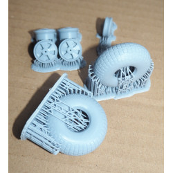 De Havilland "Mosquito" NF Mk.II - British night fighter – 3D - plastic wheels