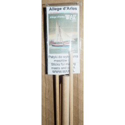 Allege d‘Arles – the French cargo ship – a mast and spar blanks