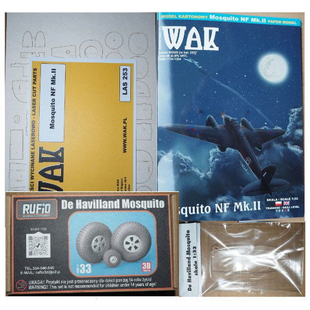 De Havilland „Mosquito“ NF Mk.II – britų naktinis naikintuvas – rinkinys