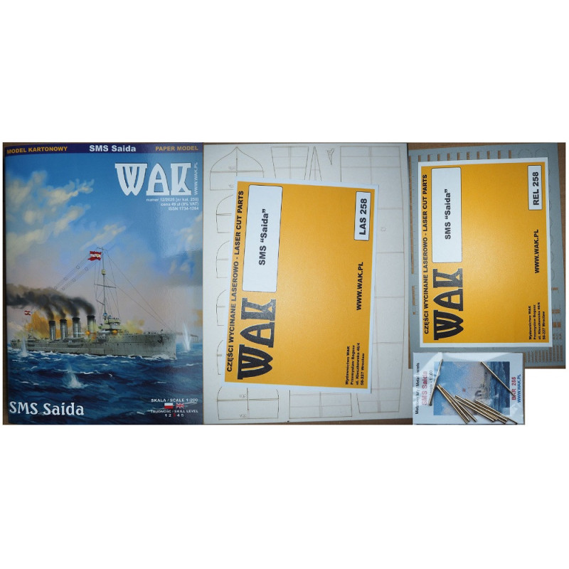 SMS „Saida“ – Austro – Vengrijos šarvuotadenis lengvasis kreiseris – rinkinys