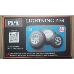 Lockheed P-38 „Lightning“ – JAV tolimojo veikimo naikintuvas – 3D - plastmasiniai ratai