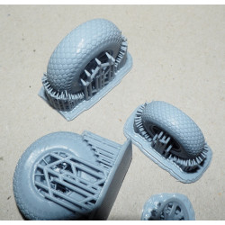 Lockheed P-38 „Lightning“ – JAV tolimojo veikimo naikintuvas – 3D - plastmasiniai ratai