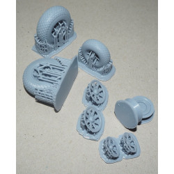 Lockheed P-38 „Lightning“ – JAV tolimojo veikimo naikintuvas – 3D - plastmasiniai ratai