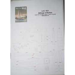 Allege d‘Arles – the French cargo sail ship – a set