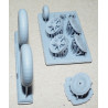 Messerschmitt Bf-109E/ F – Vokietijos naikintuvas – 3D - plastmasiniai ratai
