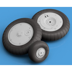 Messerschmitt Bf-109EG  – the German fighter – 3D - plastic wheels