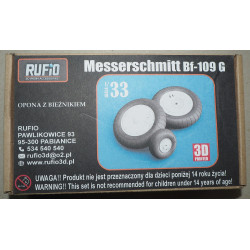 Messerschmitt Bf-109EG  – немецкий истребитель – 3D пластиковые колеса