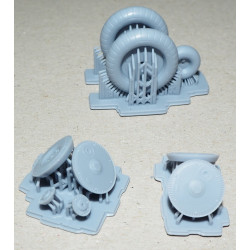 Messerschmitt Bf-109G – Vokietijos naikintuvas – 3D - plastmasiniai ratai