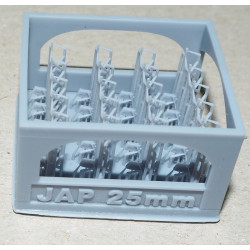 Japanese 25 mm anti-aircraft automatic gun – 3D – plastic parts
