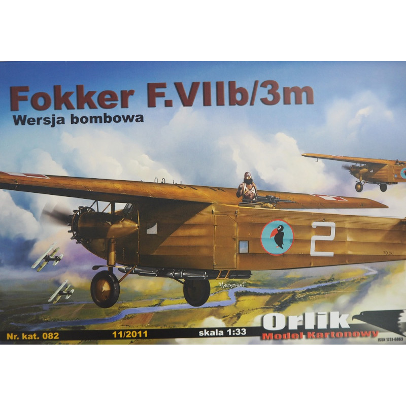 Fokker F.VIIb/3m – голландский/ польский бомбардировщик