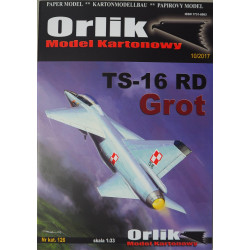 TS-16 RD "Grot" – the Polish trainer fighter - attack aircraft - prototype (chalk paper)