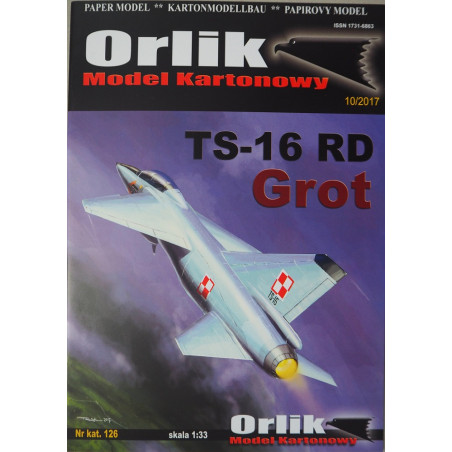 TS-16 RD „Grot“ – Lenkijos mokomasis naikintuvas – atakos lėktuvas – prototipas (kreidinis popierius)