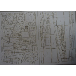 Shcherbakov - Shche-2 - the USSR transport plane – a laser cut parts