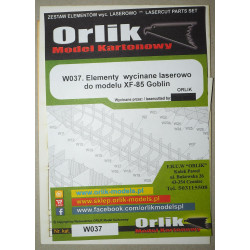 Mc Donnell XF-85 „Goblin“ – JAV eksperimentinis naikintuvas – lazeriu pjautos detalės