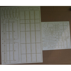 Canadair CL-215 - the Canadian fire-fighting aircraft – a laser cut parts