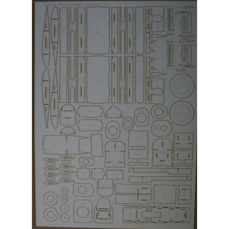 Northrop  XP-61E/ F-15 „Reporter“  – the US night fighter – a laser cut parts