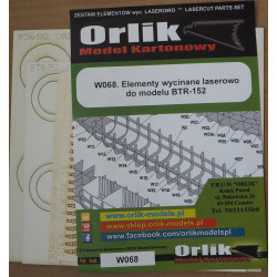 BTR-152  – TSRS/ Lenkijos/ Vokietijos DR/ Irako šarvuotas transporteris – lazeriu pjautos detalės