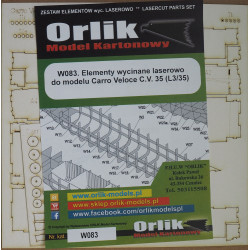 Carro Veloce C.V. 35 (L3/35) – Italian light tankette – a laser cut parts