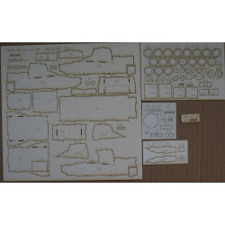 Carro Veloce C.V. 38 (L3/38) – Italian light tankette – a laser cut parts