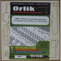 Carro Veloce C.V. 38 (L3/38) – Italijos lengvoji tanketė – lazeriu pjautos detalės