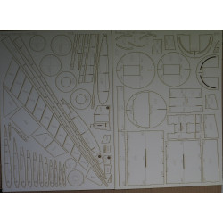 Boeing 767 – 300 ER – the US/ Polish passenger airliner – a laser cut parts
