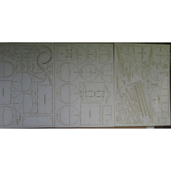 Boeing 767 – 300 ER – the US/ Polish passenger airliner – a laser cut parts