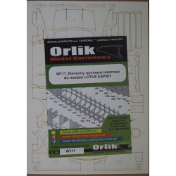 Lotus „Esprit“ Turbo – Didžiosios Britanijos sportinis automobilis – lazeriu pjautos detalės ir protektoriai