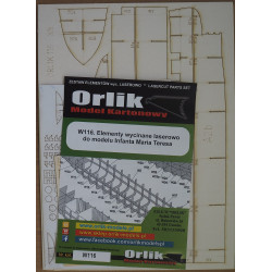 „Infanta Maria Teresa“ – Ispanijos šarvuotas kreiseris – lazeriu pjautos detalės