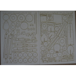 F4U-5NL Corsair and P-47D Thunderbolt – the US World War II fighters – a laser cut parts