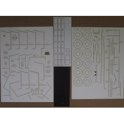 "ZIU-9" – the Soviet trolleybus – a laser cut parts and treads parts