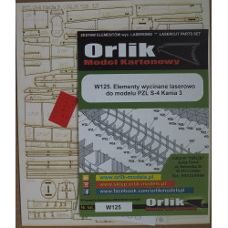 PZL S-4 "Kania 3" - Lenkijos mokomasis ir sklandytuvų išvilkimo lėktuvas – lazeriu pjautos detalės