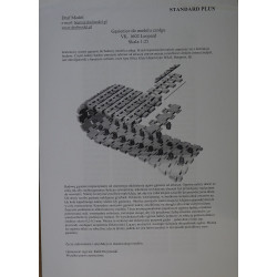 VK 1602 “Leopard” – the German light tank – prototype - laser-cut tracks - strips