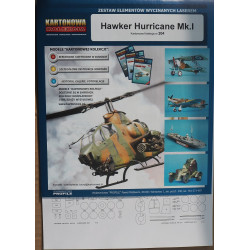 Hawker „Hurricane“ Mk. I – Didžiosios Britanijos naikintuvas - lazeriu pjautos detalės