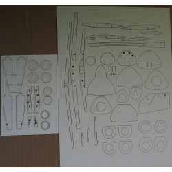 Messerschmitt Me-262A-1 "Schwalbe" - the German jet fighter – a laser cut parts