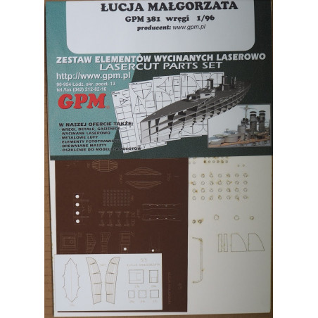 «Lucja Malgorzata» - люгер польского путешественника Стефана Шольц - Рогозинского - вырезанные лазером детали