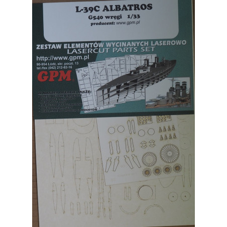 AERO L-39C "Albatros" – the Czechoslovakian training aircraft – a laser cut parts
