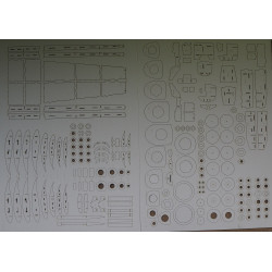 Fairchild A-10 “Thunderbolt II” (“Warthog”) – the US ground attack aircraft – a laser cut parts