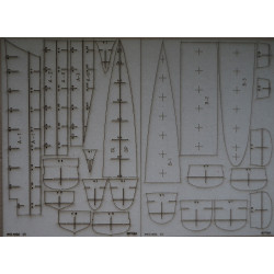 HMCS “Haida” – the Canadian “Tribal"- class destroyer – a laser-cut parts