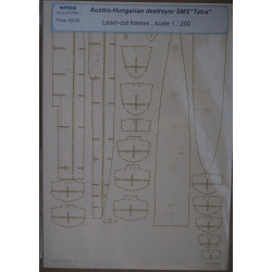 SMS “Tatra” – the Austro-Hungarian “Tatra”-class destroyer – a laser-cut parts