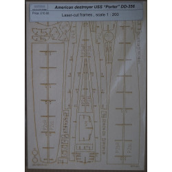 USS “Porter” DD-356 – the American “Porter”-class destroyer – a laser-cut parts
