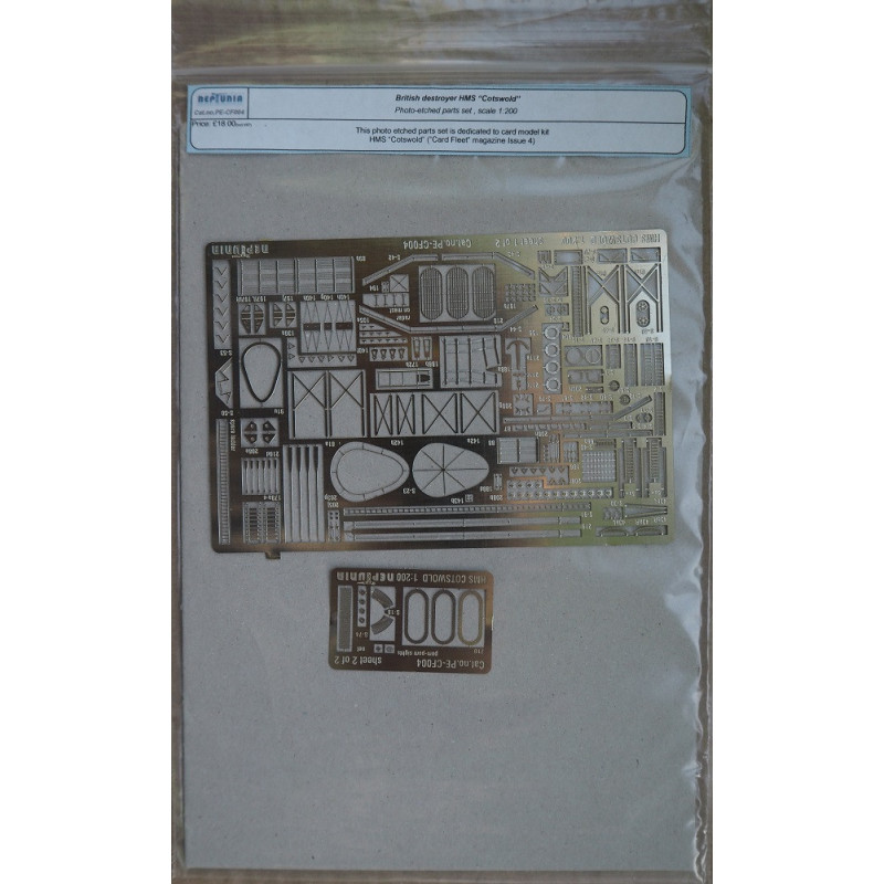 HMS “Cotswold” – the British “Hunt I”-class escort destroyer – the set of photo-etched parts