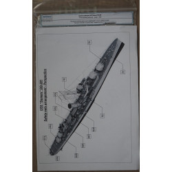 USS „Somers“ DD–381 – JAV „Somers“ klasės eskadrinis minininkas – fotoėsdintų detalių komplektas